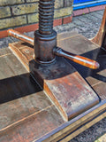 Large Antique Wooden Book Press