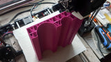 20x4 cm Two-Sided Spine Rounding Tool with 7 Grooves (Rondzetblok / Rundeholz, 3D-Printed)