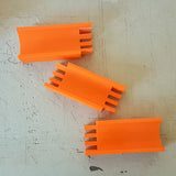 5x5 cm Spine Rounding Tool with 4 Grooves (Rondzetblok / Rundeholz, 3D-Printed)