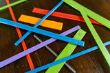Set of Thin Spacers (Imperial) Gauges/Straightedges for Bookbinding, Cartonnage, and Other Crafts (2.5 mm high, 3d-printed, Mark II)