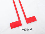 Set of L-Spacers (Metric) Gauges/Straightedges for Bookbinding, Cartonnage, and Other Crafts (2.5 mm high, 3d-printed, Mark II)