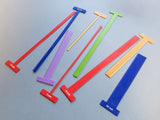 Set of T-Spacers (Metric) Gauges/Straightedges for Bookbinding, Cartonnage, and Other Crafts (2.5 mm high, 3d-printed, Mark II)