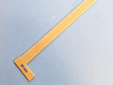 L-Spacer/Gauge/Straightedge for Bookbinding, Cartonnage, and Other Crafts (2.5 mm high, 3d-printed, Mark II)