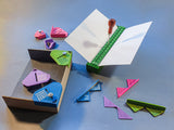 Bookbinding Set #3A: Section Punching Cradle Type A + Corner Cutting Jigs + Corner Clamps for Boxmaking (3d-printed, Mark II)