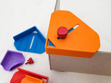 Bookbinding Set #3B: Section Punching Cradle Type B + Corner Cutting Jigs + Corner Clamps for Boxmaking (3d-printed, Mark II)