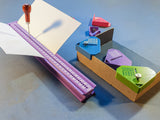 Bookbinding Set #2B: Section Punching Cradle Type B + Corner Clamps for Boxmaking (3d-printed, Mark II)