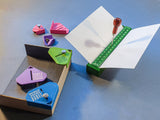 Bookbinding Set #2A: Section Punching Cradle Type A + Corner Clamps for Boxmaking (3d-printed, Mark II)