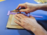 Square Spacer/Gauge/Straightedge for Bookbinding, Cartonnage, and Other Crafts (2.5 mm high, 3d-printed, Mark II)