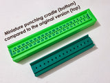 Mini Signature Punching Tool for Bookbinding / Signature Punching Cradle / Hole Punching Tool (3d-printed, Type A, Mark I)