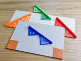Bookbinding Set #1B: Section Punching Cradle Type B + Corner Cutting Jigs (3d-printed, Mark II)