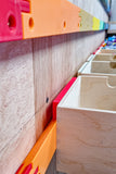 French Cleat Strips / Wedge Strips - 25 cm, Total Length: 4 or 8 meters (3d-printed) - Wall Mounting System