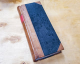 Antique 1000-Page Cash Book / Ledger (blank, quarter leather binding)