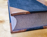 Antique 1000-Page Cash Book / Ledger (blank, quarter leather binding)