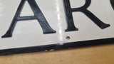 Vintage Parchment Street Road Sign from Chichester, UK