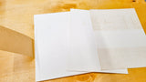 Pack of Vintage Dryad of Leicester White Cardboard (B.23, 25 Sheets, 12.5" x 10")