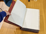 Huge Blank Antique 1300-Page Ledger (blank, leather binding)