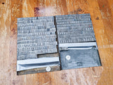 Vintage 60pt and 48pt Grotesque No. 9 Type (Stephenson Blake and Co. Type Foundry, 0.918″ / 23.32mm)