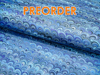 Preorder. Marbled Paper: Peacock Blue by Papiers Prina