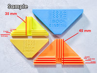 Fixed Corner Clamps for Boxmaking / Corner Clips for Cartonnage (3d-printed, 90 degrees)