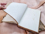 Pair of Antique 18th-Century Blank Ledgers (blank, ca. 550 pages each, laid paper, Whatman paper rubricator, half-leather binding)