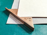 Metal Corner Cutting Tool for Bookbinding, Cartonnage, Box Making / Mitering Jig