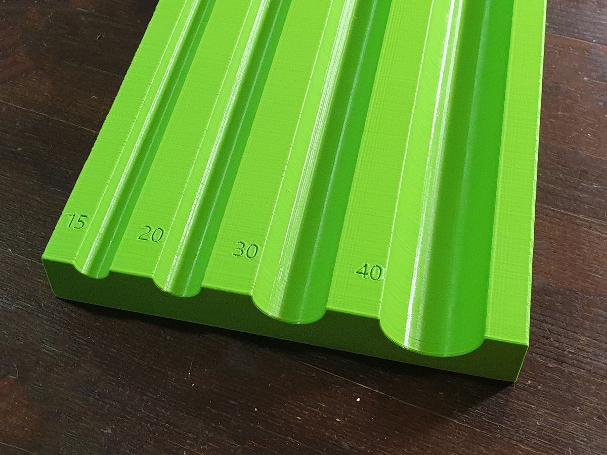 20x2.5 cm Spine Rounding Tool with 4 Grooves (Rondzetblok / Rundeholz ...