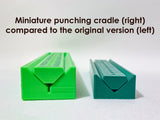 Mini Signature Punching Tool for Bookbinding / Signature Punching Cradle / Hole Punching Tool (3d-printed, Type A, Mark I)
