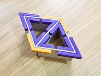 60-Degree Rhombus Magnetic Corner Clamps Set (60-degree clamps + 120-degree clamps, 3d-printed, Mark II)