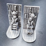 Pair of Royal Selangor Pewter Teddy Bears' Picnic Library Bookends