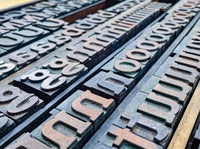 Antique Wooden Letterpress Type - DeLittle's No. 227; Bold Transitional Serif; 5 Cicero (200+ letters, 20+ digits, 30+ punctuation marks)