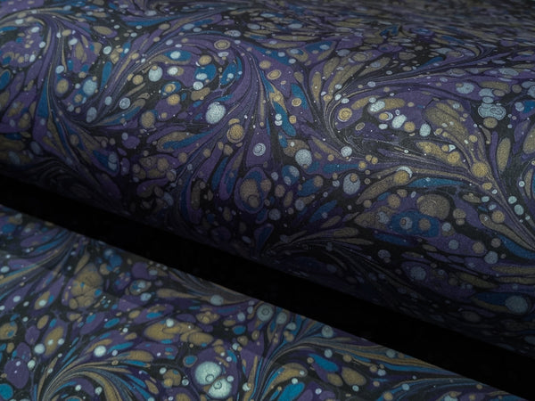 Marbled Paper: Fantasy Galaxy by Papier Prina