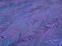 Marbled Paper: Purple Feathered Chevron by Papier Prina
