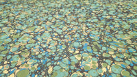 Marbled Paper: Green & Blue Shell by Papier Prina