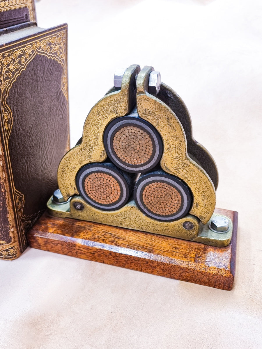 Unique Vintage High Voltage Cable Bookends – iBookBindingStore